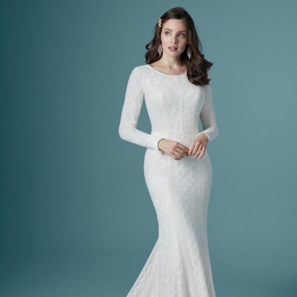 Maggie Sottero Wedding Dress - Size: 16 - Ivory & Blush